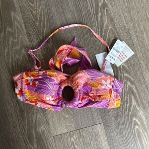 Roxy Blooms Ring Bandeau Top Small